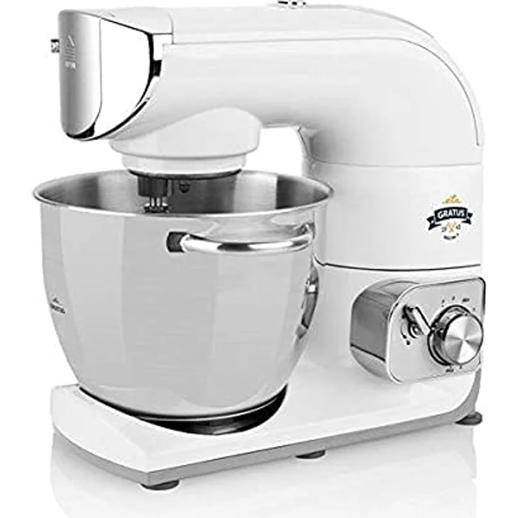 ETA Gratus Max III Küchenmaschine I Vollmetall I XXL Zubehör Paket I 5.5 Liter Schüssel I 1200 Watt Knetmaschine I Rührmaschine – Bild 2