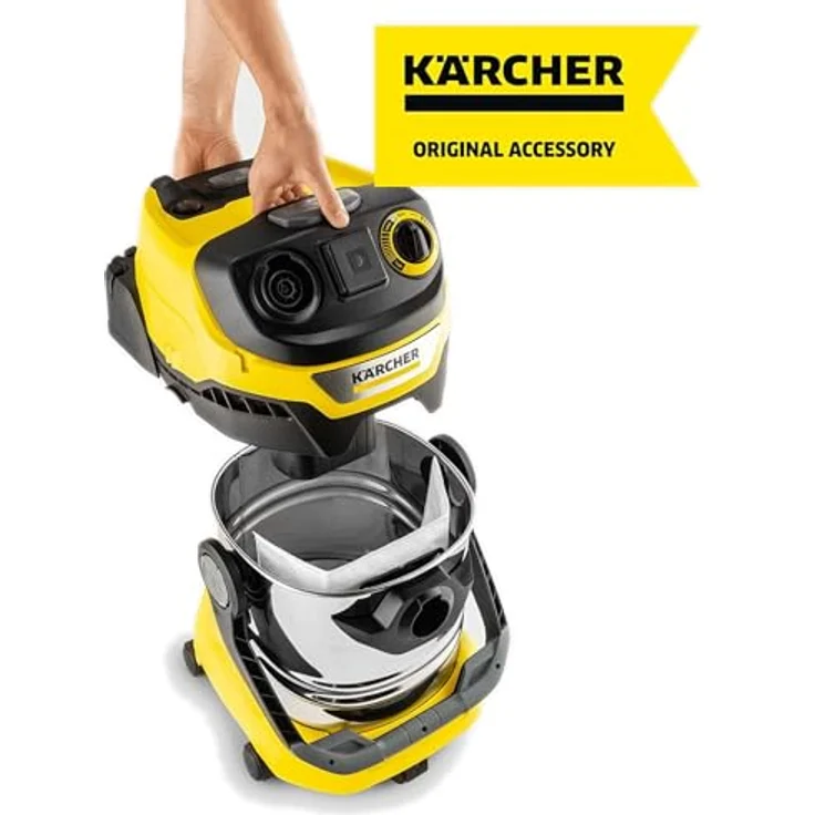 Kärcher Vliesfilterbeutel KFI 487, dreilagig, reißfest, für Mehrzwecksauger WD 4 bis WD 6 und MV 4 bis MV 6 – Bild 5