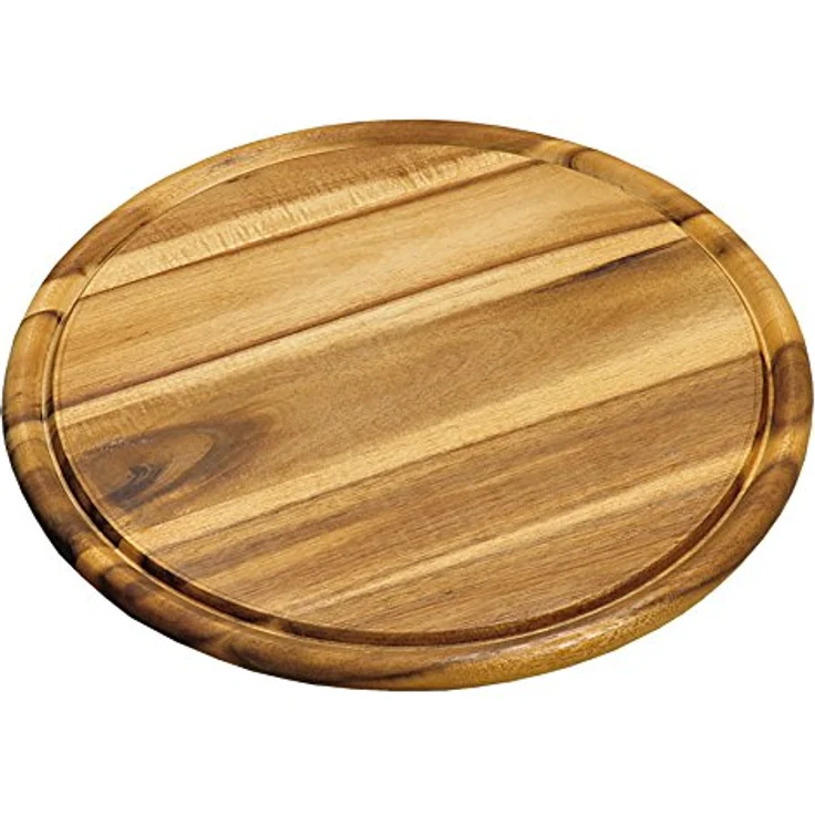 Kesper 28444 Fleischteller, dunkles Hartholz, ø 30 cm, Stärke 1.5 cm – Bild 1