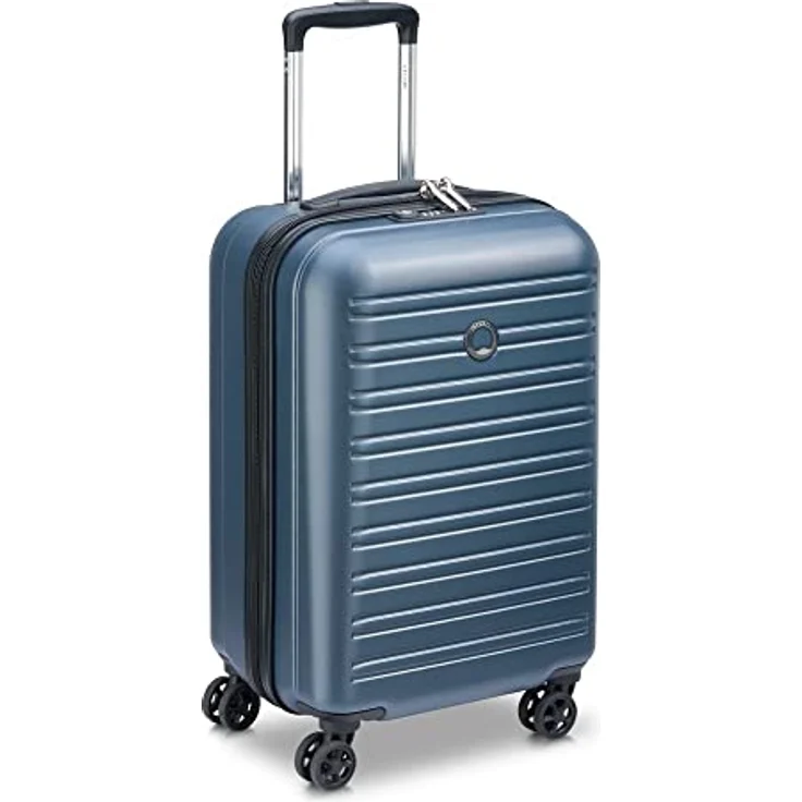 Delsey Segur 2.0 Handbagage Koffer 55 cm - Blauw, Robuster Kabinentrolley aus Polycarbonat mit TSA Schloss und arretierbarem Griff – Bild 2
