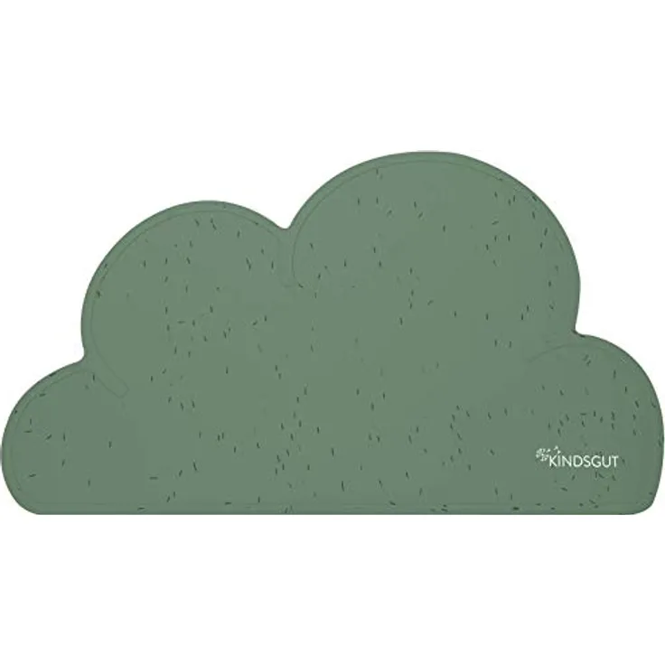 Kindsgut Platzdeckchen Wolke, Tischset, Unterlage in kinderfreundlichem Design und dezenten Farben, frei von BPA, Pistazie mit schwarzen Streuseln