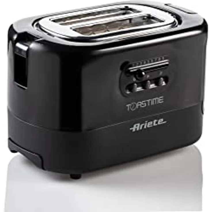 Ariete 159 Toastime Toaster 2 Scheiben mit Zange, Krümelschublade Schwarz – Bild 2