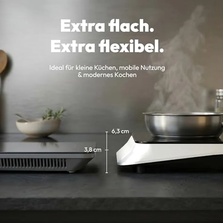 Medion® Einzel-Induktionskochplatte MD 100090, 2100 Watt, flaches Design mit Sensor-Touch-Bedienung – Bild 3