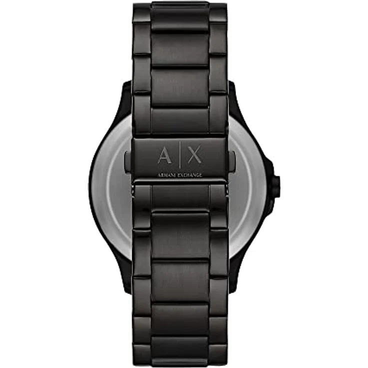 Armani Exchange Herrenuhr , DreizeigerDatumswerk, 46mm Schwarzes Edelstahlgehäuse mit Edelstahlarmband, AX2413 – Bild 3