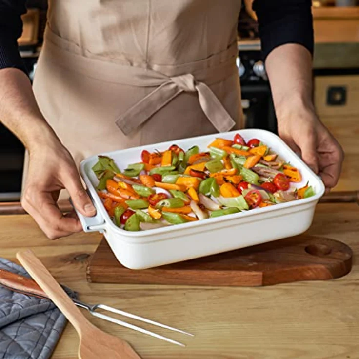 Villeroy & Boch Clever Cooking Rechteckige Backform, 11.75 zoll, Premium Porzellan, Weiß – Bild 3