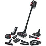 Bosch Akku-Staubsauger Unlimited 8 ProPower BSS8225POW, kabellos, HEPA-Filtersystem, 10 Jahre Motorgarantie, hohe Saugkraft, lange Laufzeit, 2 x 5Ah Akku, Schnellladegerät, Hartboden-Softdüse, schwarz