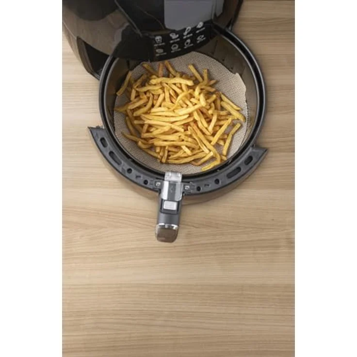 Xavax wiederverwendbares Backpapier für Heißluftfritteuse (Antihaft, Schutzeinlagen, dampfdurchlässig, zuschneidbar, hitzebeständig, spülmaschinengeeignet, Filter, Airfryer Zubehör) – Bild 4