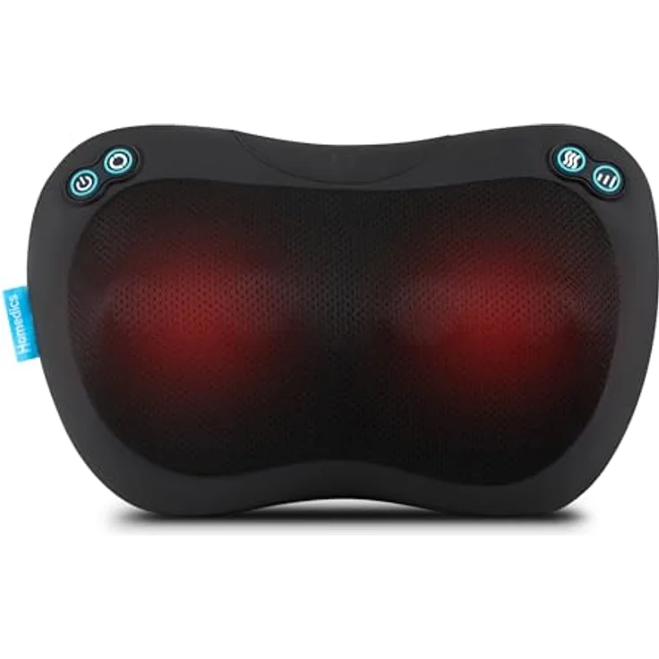 HoMedics Everybody Shiatsu Massagekissen mit Wärme – Tiefengewebs-Massagegerät für Nacken, Schultern und Rücken mit 4 rotierenden Köpfen, 2 Richtungen & Wärmefunktion – Bild 1