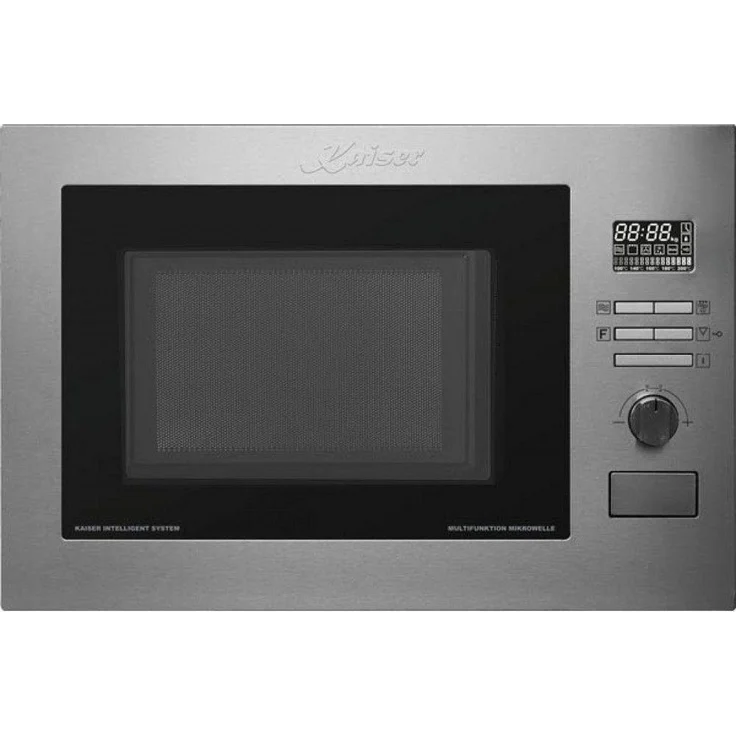 Kaiser Küchengeräte Einbau-Mikrowelle EM 2520/10, 25,00 l, Edelstahl (Inox), 25 l, 60cm, Multi 21, Heißluft, Avantgarde Pro
