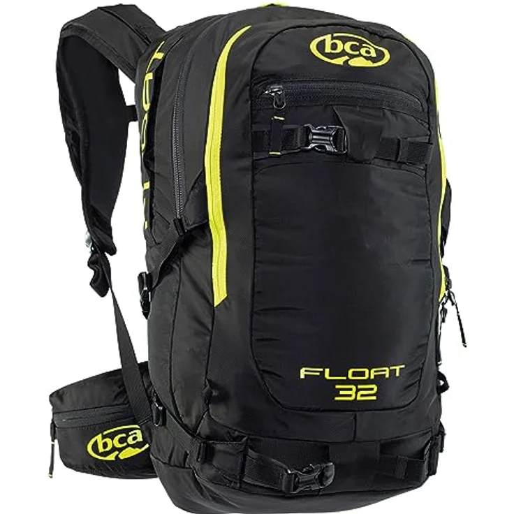 K2 FLOAT 32 Tourenrucksack, vollausgestattet mit originalem Float Lawinen Airbag, schwarz - radioaktive lime – Bild 2