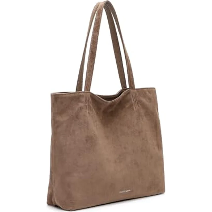 EMILY & NOAH Shopper E&N Eva Suede, Damen Tasche mit Magnetverschluss und Umhängeriemen, strukturierte Innenaufteilung in Schwarz – Bild 2