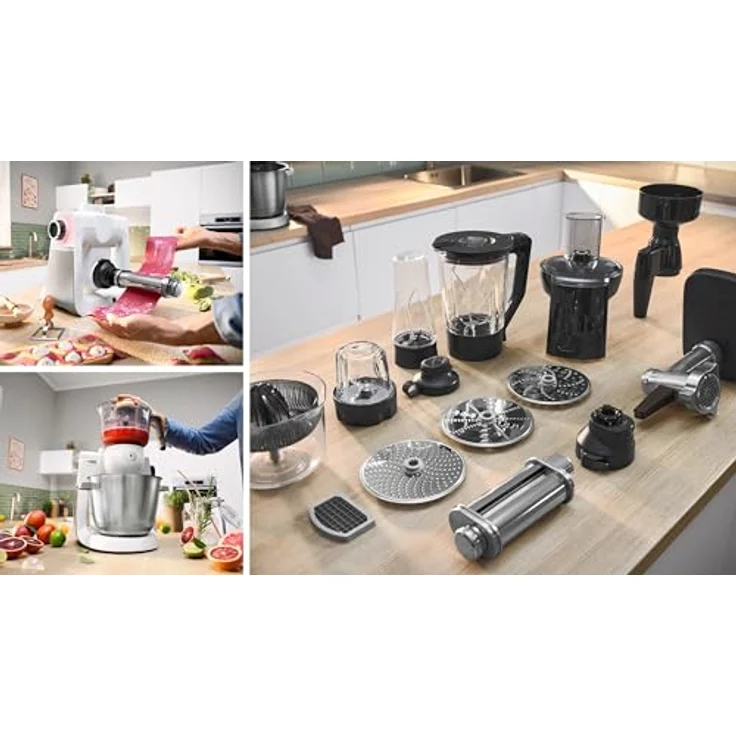Bosch MUMS6EW22 Robot de cocina Serie 6 Multifunktions-Küchenroboter, Plastic, White - 5,5 l Edelstahlschüssel, 3D-Planetenrührsystem, 7-stufige Geschwindigkeitsregulierung – Bild 5