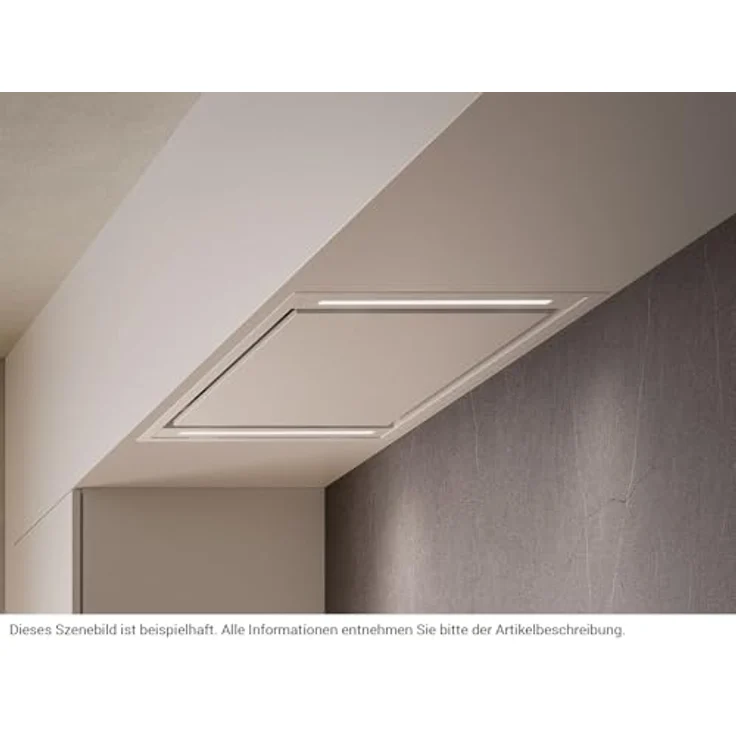 Falmec Stella Deckenhaube 90 cm, schwarze Dunstabzugshaube mit KACL.782#49F Motor, 800 m³/h, inkl. dimmbaren LED-Beleuchtung und Fernbedienung – Bild 5