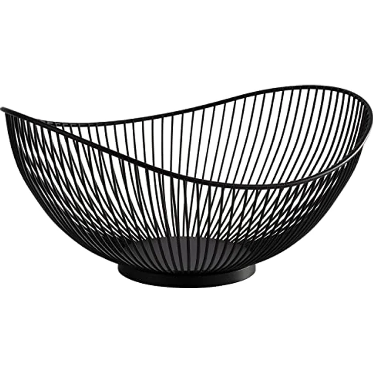 APS 30424 Korb SVART, Metall, schwarz, 29,5 x 25,5 x 13,5 cm – Bild 1