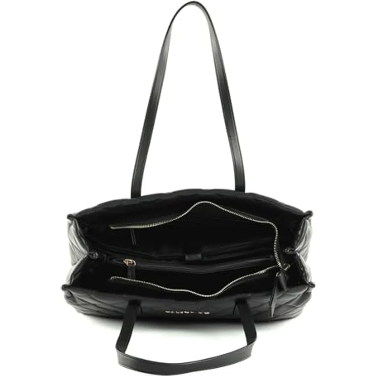 VALENTINO BAGS Shopper OCARINA, Lacklederimitat, Logoschriftzug, NERO – Bild 6
