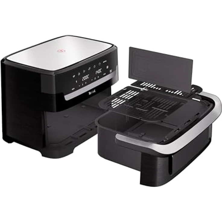 Tefal Dual Easy Fry Flex Heißluftfritteuse, 9 L mit FlexCook Trennwand, 7 Modi, 2 unabhängige Garzonen, schwarz, EY9228E0 – Bild 3