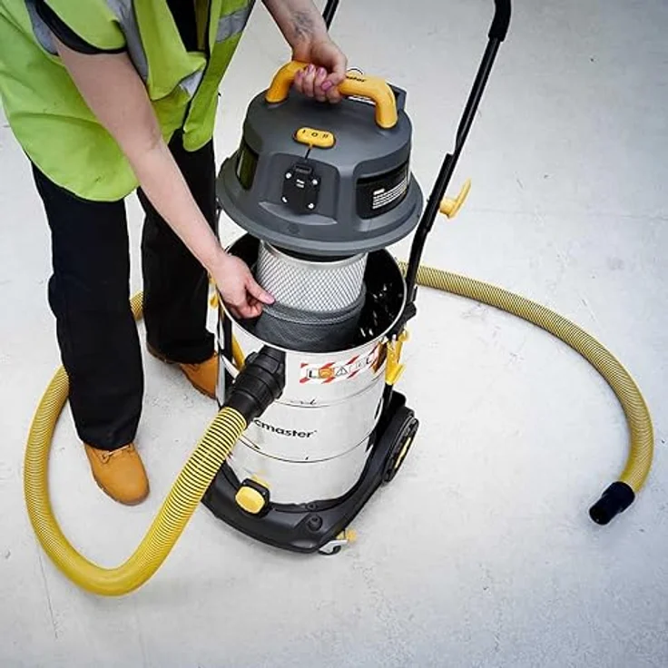 Vacmaster VK1638SWC, 1600W 38L Nass- & Trockensauger mit HEPA 13 Filtrierung und Blasfunktion, Edelstahlbehälter – Bild 3