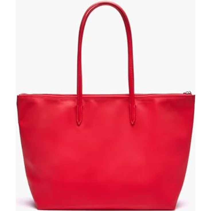 Lacoste Shopper Concept, PVC Einkaufstasche mit aufgedrucktem Krokodil, schwarz – Bild 5