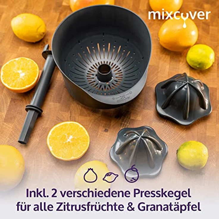 Mixcover Küchenmaschinen-Adapter mixcover verbesserte Saftpresse-Zitruspresse für Thermomix TM6 & TM5, Entsafter – Bild 5