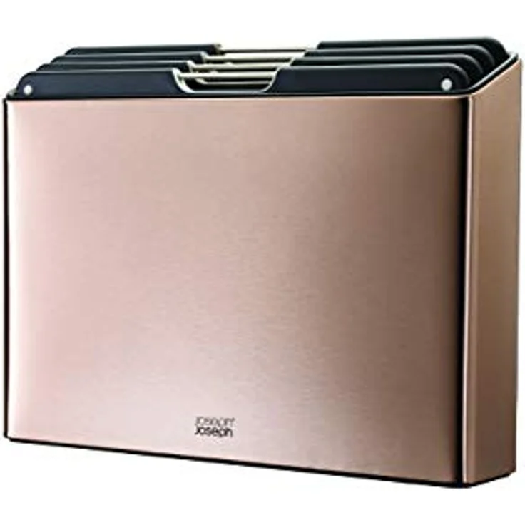 Joseph Joseph Folio Steel 4-teiliges Schneidebrett-Set – Roségold – Bild 1