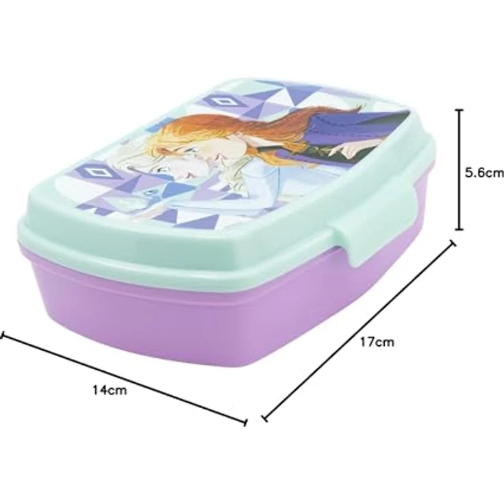 Stor RECHTECKIGE BROTDOSE FROZEN ICE MAGIC, BPA-frei, bunt, offizielles Lizenzprodukt – Bild 4