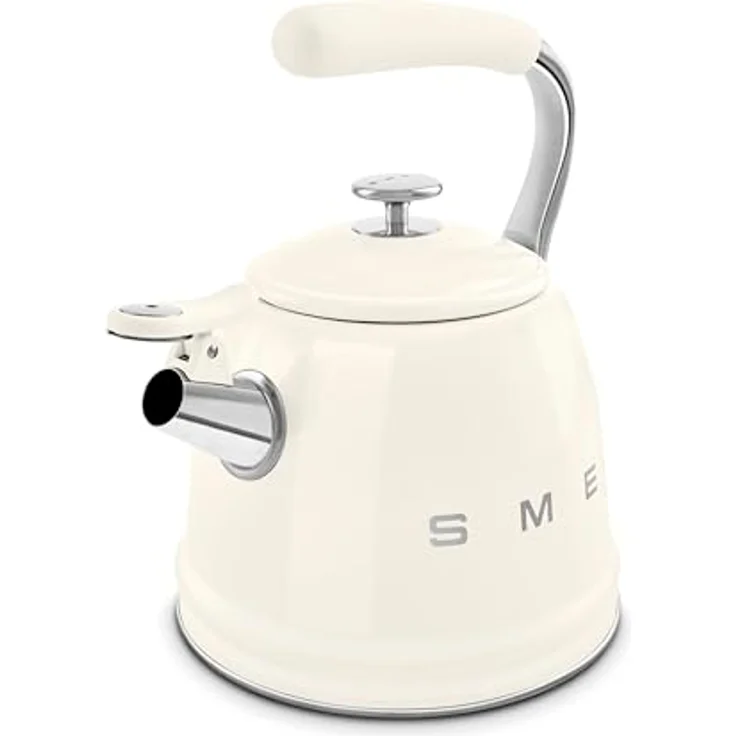 "Smeg Wasserkocher WKF01CR Wasserkessel Creme, 50er-Jahre-Design, 2,3 Liter Fassungsvermögen, für alle Herdarten geeignet" – Bild 6