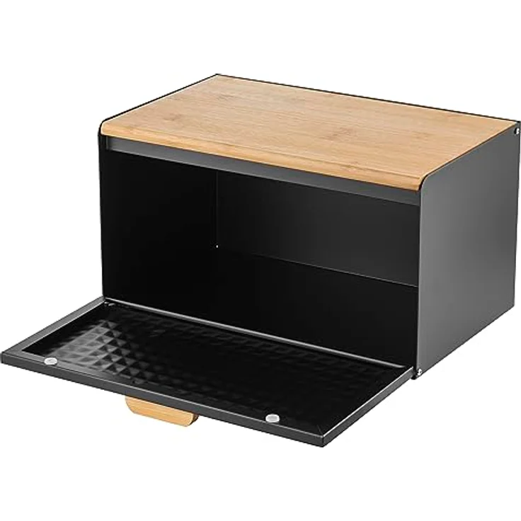 Florina 4C0062 Brotkasten, Steel, Schwarz – Bild 3