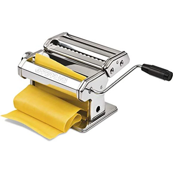 G3 Ferrari G20121 Nudelmaschine Sfoglia Mia, Edelstahlgehäuse, 15 cm Walzen, 9 Teigdickenstufen, 5 Pastasorten, Weiß – Bild 2