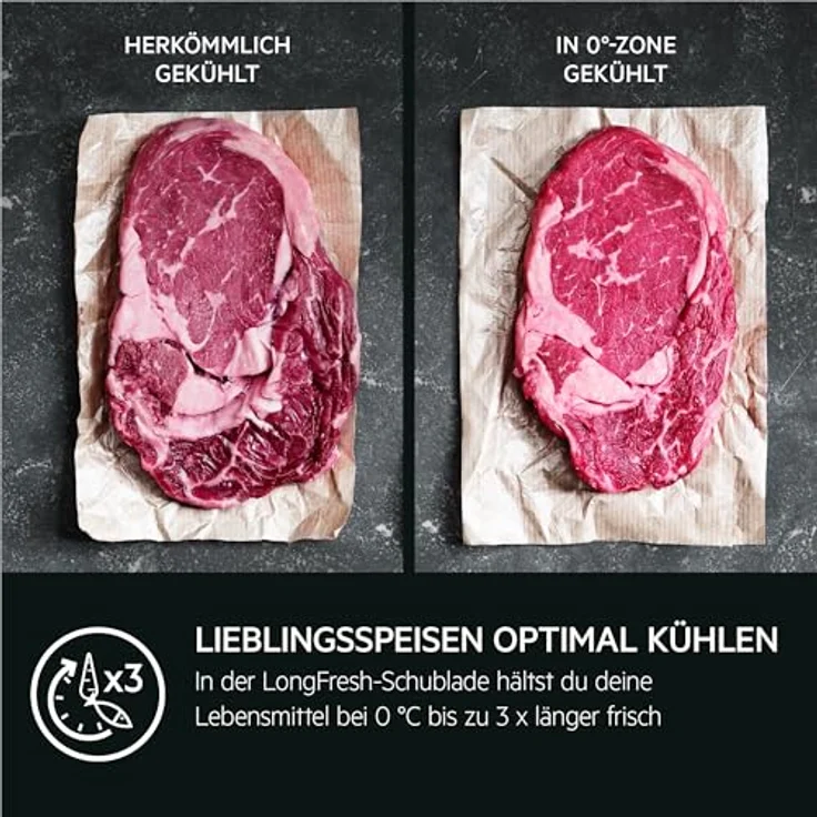 AEG TK9ZS181DC 9000 Kühlschrank mit LongFresh 0 °C-Zone, 274 l, 360° Cooling, TouchControl-Display, Weiß – Bild 2