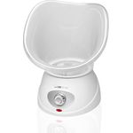 Clatronic® 2in1 Gesichtssauna und Inhalationsgerät | Face Steamer inkl. Aromaaufsatz & Inhalator | zur kosmetischen Gesichtspflege & Inhalation | 3-Stufen für bedarfsgerechte Dampfdosierung | GS 3656