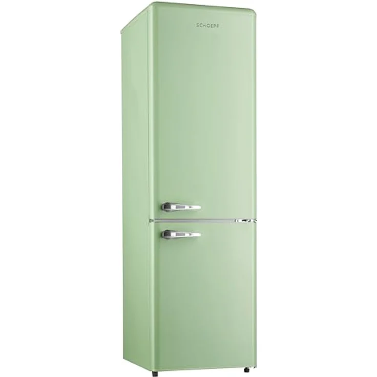 SCHOEPF Kühl-Gefrierkombination Retro RKG265DSG, 249 L, grün, Energieeffizienzklasse A, 4 Sterne Gefriervermögen – Bild 3