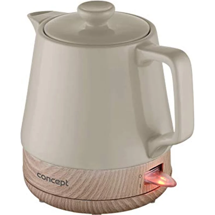 CONPT Hausgeräte Keramik Wasserkocher RK0061 1 L, kaffeebraun – Bild 3