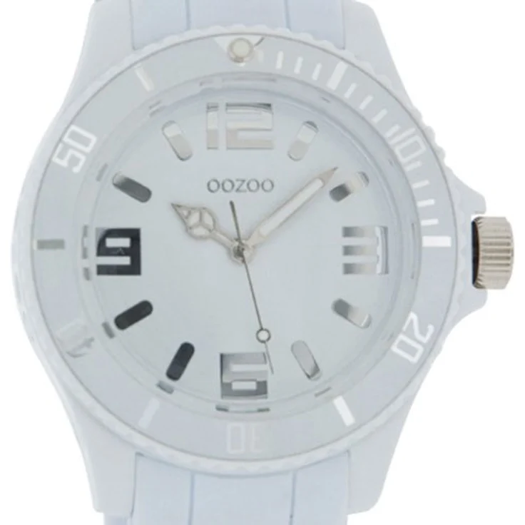 Oozoo Herren-Armbanduhr XL Analog Silikon C4341 total White, Herrenuhr Armbanduhr XXL Bigwatch – Bild 2