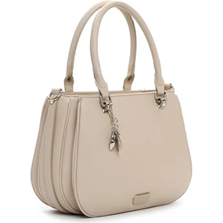 Tamaris TAS Katharina Handtasche 28 cm, Beige, 100% Polyurethan, Henkeltasche – Bild 2