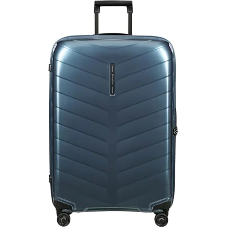 Samsonite Attrix - Spinner L, Koffer, 75 cm, 97 L, Blau (Stahlblau) - Robuster Koffer mit innovativem Roxkin Material – Bild 2