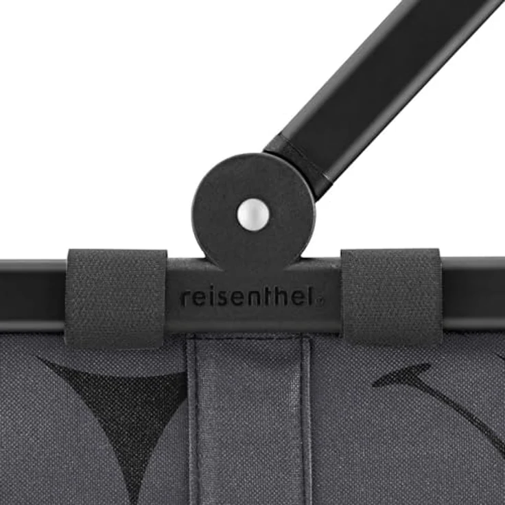 reisenthel Carrybag Shopper Tasche 48 cm, grau, stabile Verarbeitung, wasserabweisendes Polyester, Innentasche mit Reißverschluss, leichtes Aluminium, zusammenklappbar – Bild 2