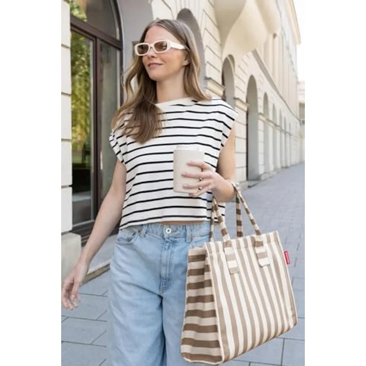 reisenthel Daily Shopper Shopper Tasche 42 cm, braun, 100% Polyester, 42 cm x 17 cm x 35 cm – Bild 6