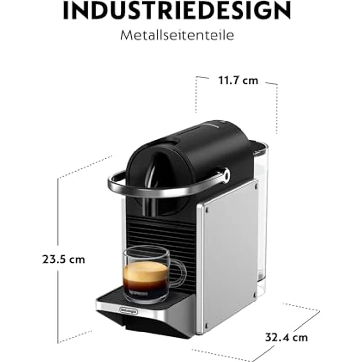 De'Longhi Kapselmaschine EN127.BL PIXIE, Nespresso Kapselsystem in schickem Industriedesign – Bild 4