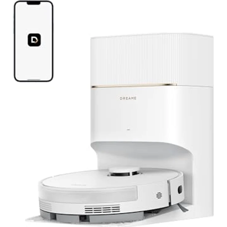 dreame D20 Pro Plus Saugroboter, 13.000 Pa Saugkraft, DuoBrush für Tierhaare, Selbstentleerung, LDS-Navigation, saugt und wischt, 5.200 mAh Akku – Bild 1