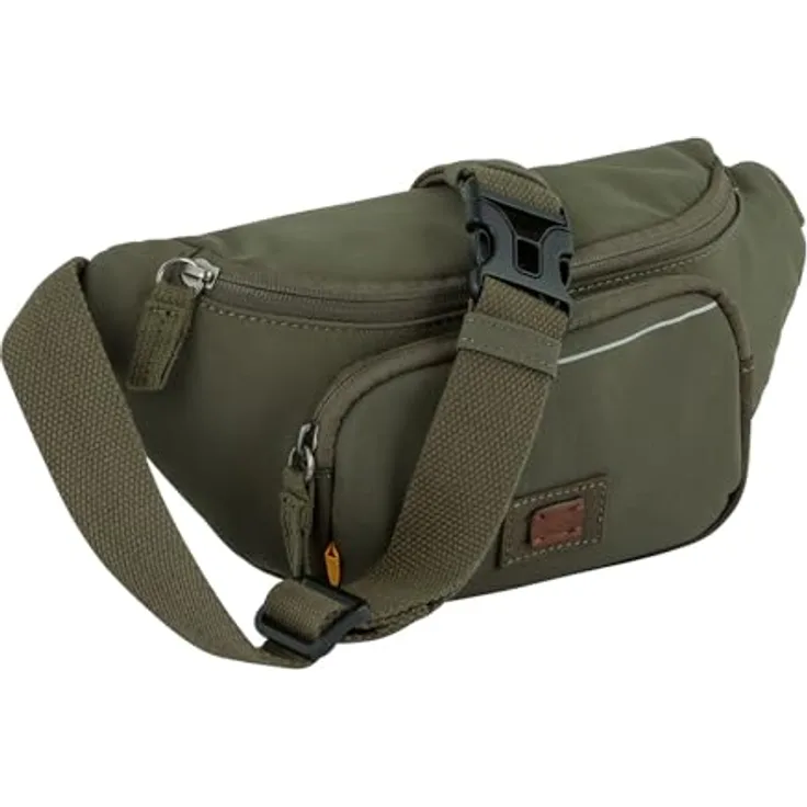 camel active City Gürteltasche, 25 cm, 100% PET, in olivgrün