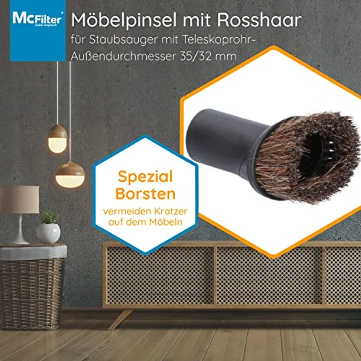 McFilter Düsenset 12-teilig, Rohranschluss Ø 32/35 mm, universal, kompatibel mit Bosch, Siemens, Miele, Kärcher und weiteren Marken – Bild 5