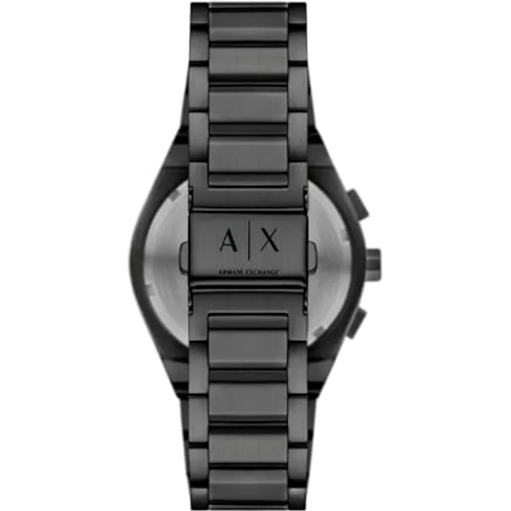 Armani Exchange Herren Analog Quarz Uhr mit Edelstahl Armband AX4183, 42 mm Gehäuse, Chronograph-Anzeige, schwarz – Bild 5