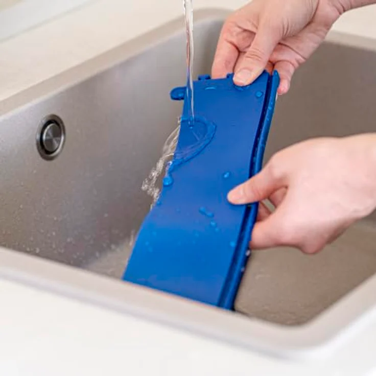 coox Springform mit Porzellanboden Ø 18 cm, Silikon Blau, Ofen- und Mikrowellenfest, spülmaschinengeeignet – Bild 7