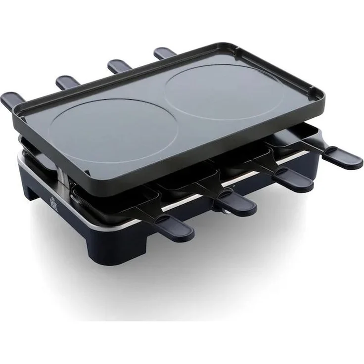 BK Connect Gourmet CC007764-001, Racletteofen mit PFAS-freier Keramik-Nicht-Stick-Beschichtung für 8 Personen, Blau – Bild 1