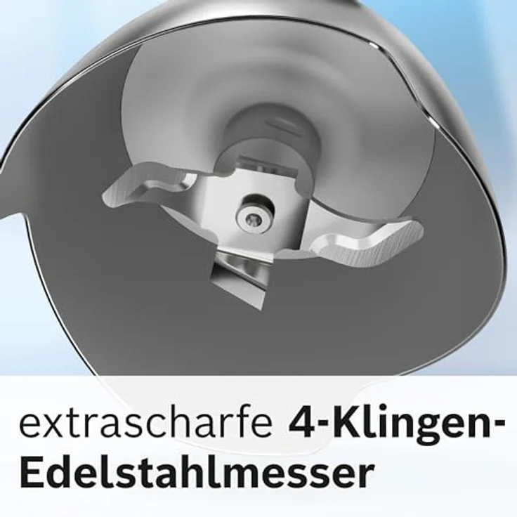 Bosch Stabmixer ErgoMaster Serie 4 MSM4W210, einhändig bedienbar, Edelstahl-Klingen, verschleißfreie Keramik-Kupplung, Mixbecher, QuattroBlade, AntiSplash Funktion, Einschaltsperre, 600 W, weiß – Bild 5