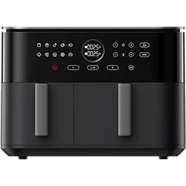 Xiaomi Dual Zone Air Fryer 10L, Heißluftfritteuse mit 2 Fächern (3,5L und 6,5L), 230°C, SYNC-Funktion, 9 Modi, 2700W, fettarm, Touch-Bedienung, spülmaschinenfest, Schwarz – Bild 2