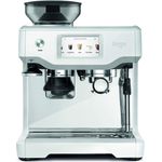 SAGE SES880 the Barista Touch mit integriertem Mahlwerk, Siebträger mit Touchscreen-Anzeige, 15 Bar, Perlweiß