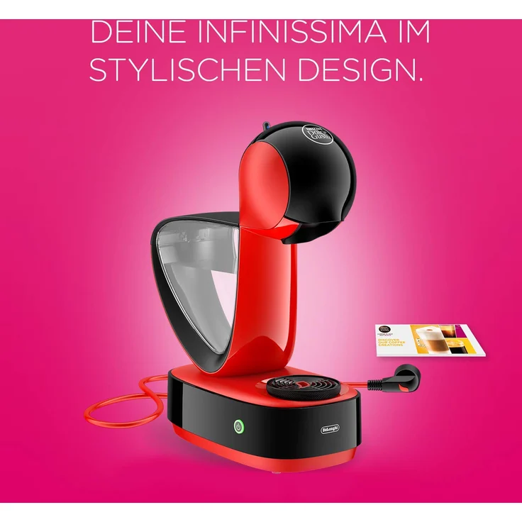 De'Longhi EDG 260.R, NESCAFÉ Dolce Gusto Infinissima , Kapsel Kaffeemaschine , Für heiße und kalte Getränke , 15 bar Pumpendruck für samtige Crema , Ferrari Red – Bild 8