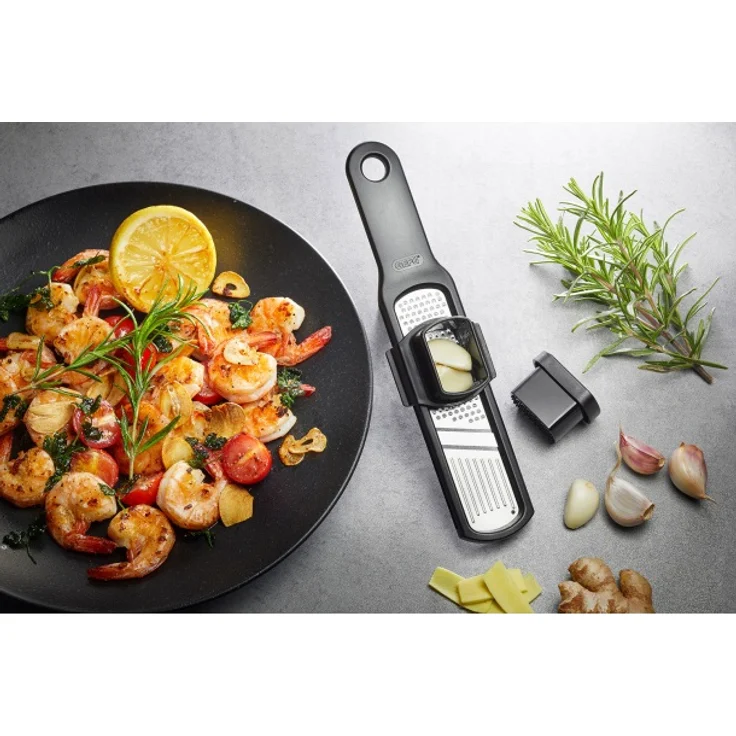 GEFU 50472 Knoblauchreibe--Hobel RAFINO - Knoblauch oder Ingwer perfekt gerieben oder gehobelt – Bild 2