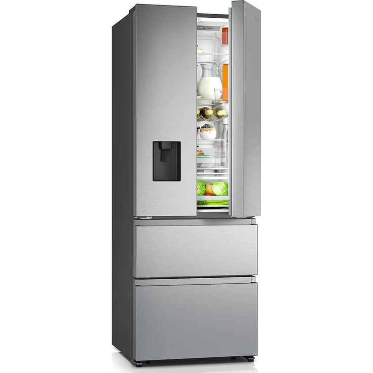 Hisense RF632N4WIE French-Door-Kühlschrank, freistehend, silber, Höhe 200 cm, Breite 70 cm – Bild 4